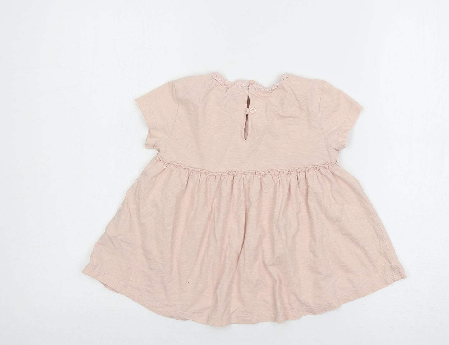 NEXT Girls Pink  Jersey Basic T-Shirt Size 5 Years