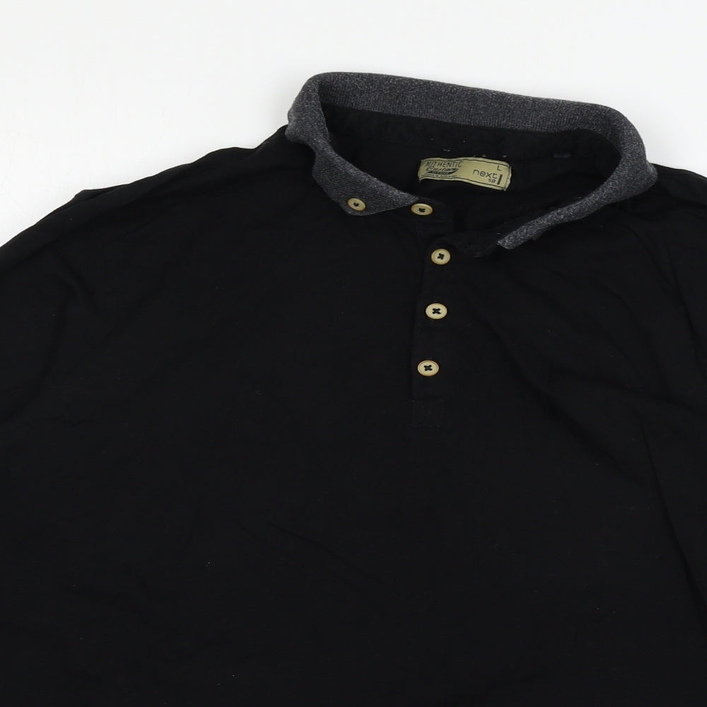 NEXT Mens Black  Jersey  T-Shirt Size L