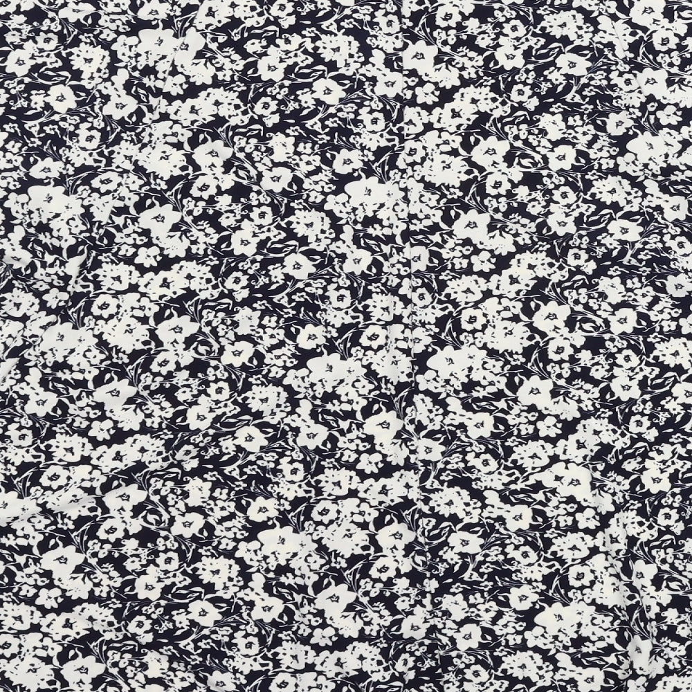 Papaya Womens Blue Floral  Flare Skirt Size 18