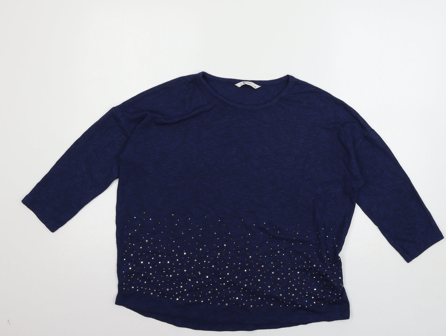 TU Womens Blue  Jersey Pullover Jumper Size 12