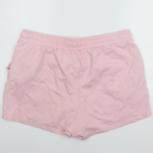 Preworn Womens Pink  Jersey Sweat Shorts Size 40 in