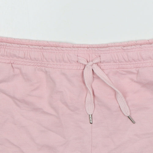 Preworn Womens Pink  Jersey Sweat Shorts Size 40 in