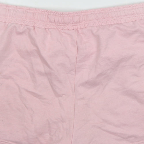Preworn Womens Pink  Jersey Sweat Shorts Size 40 in