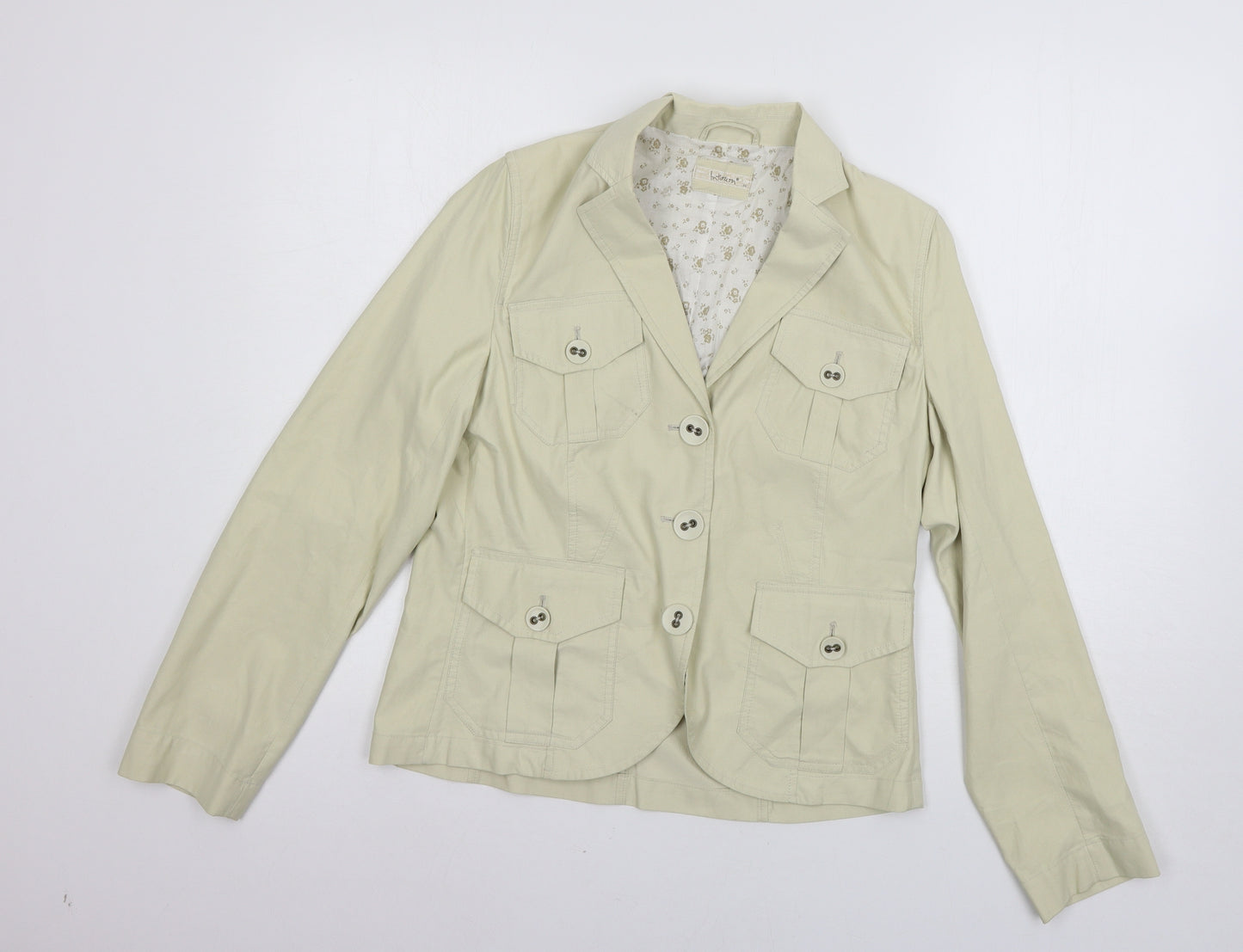 Intown Womens Beige   Jacket  Size 8
