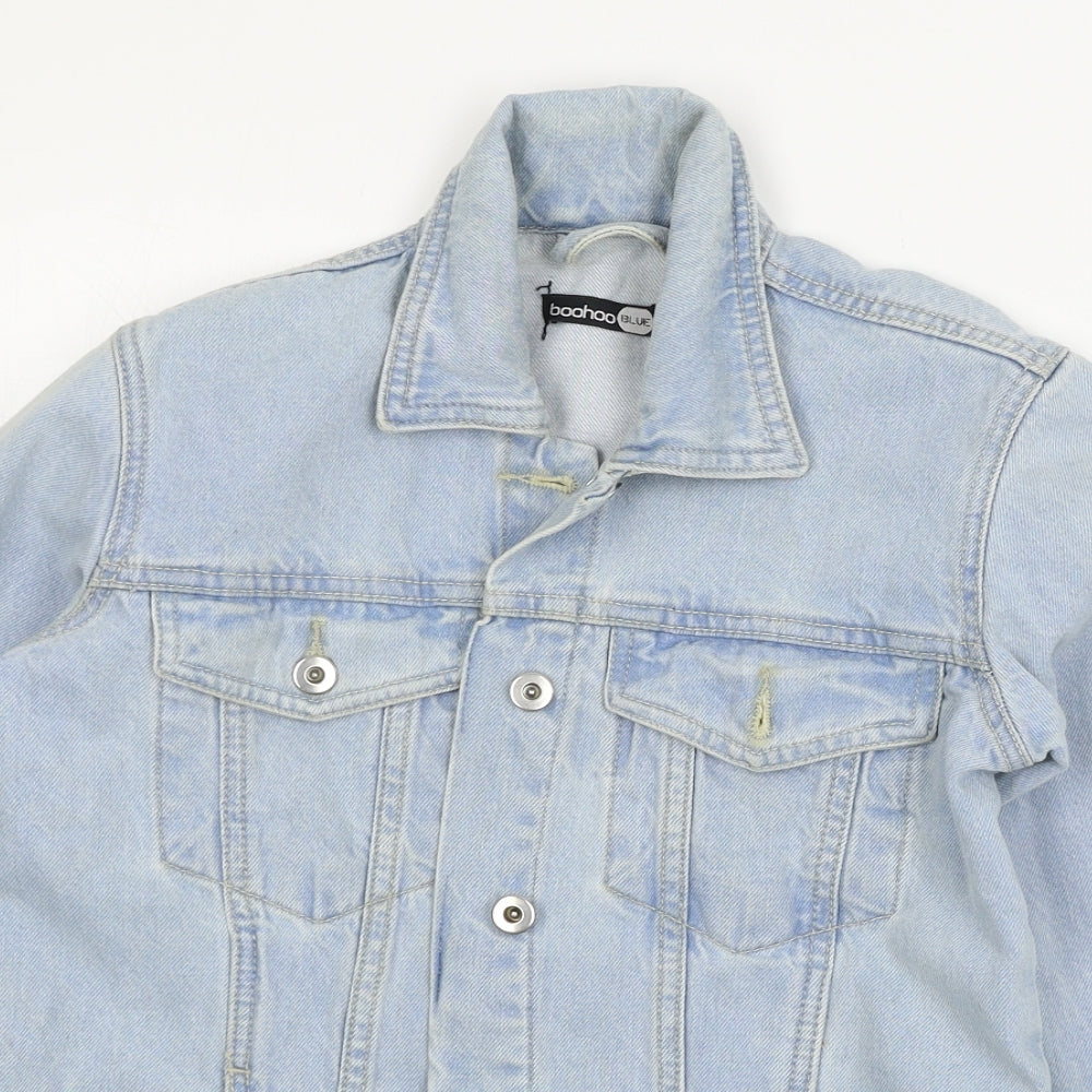 Boohoo Womens Blue  Denim Jacket  Size 6