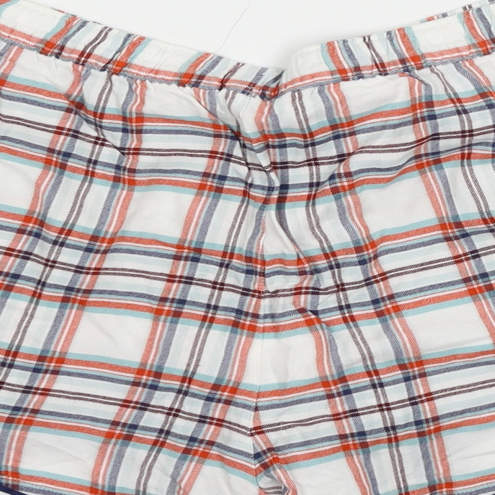 TU Womens Blue Plaid Jersey Capri Pyjama Pants Size 14