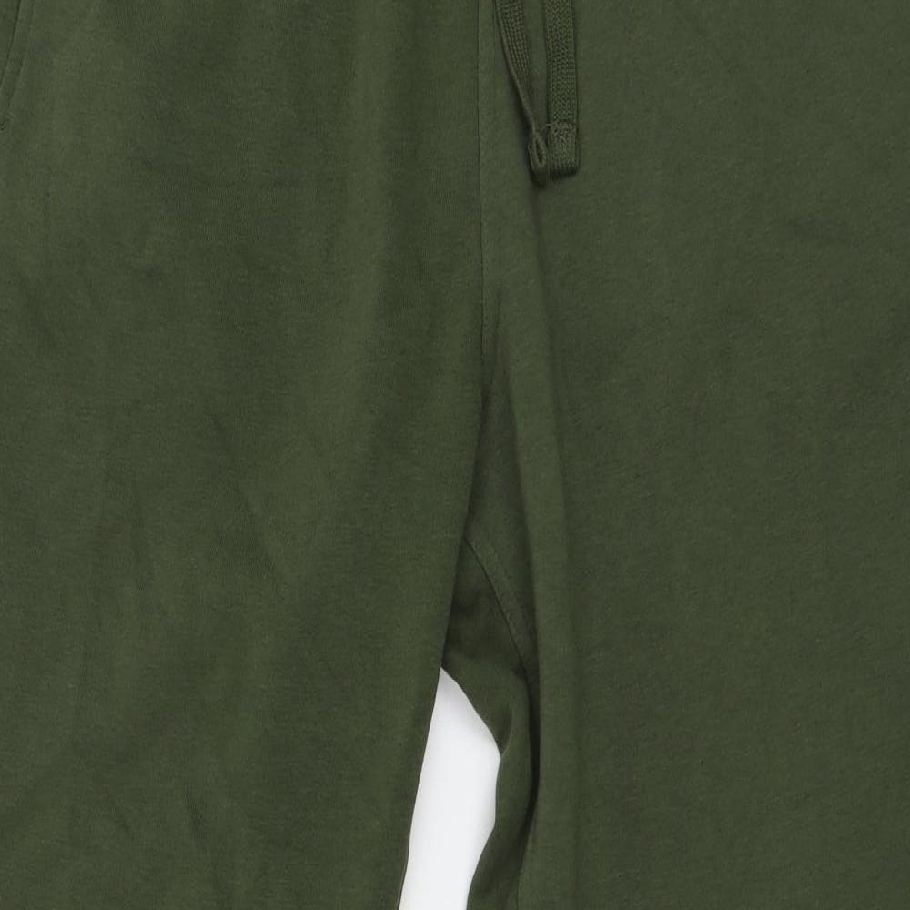 H&M Mens Green  Jersey Jogger Trousers Size M L28 in