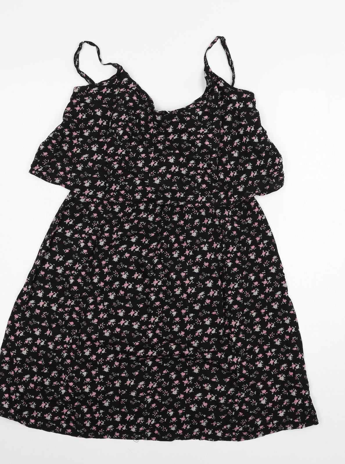 Pimkie Womens Black Floral  Tank Dress  Size M