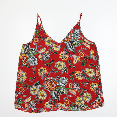 Papaya Womens Red   Camisole Tank Size 16