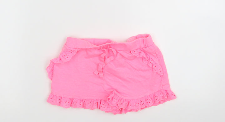 PRIMARK Girls Pink Cut-Off Shorts Size 4-5 Years