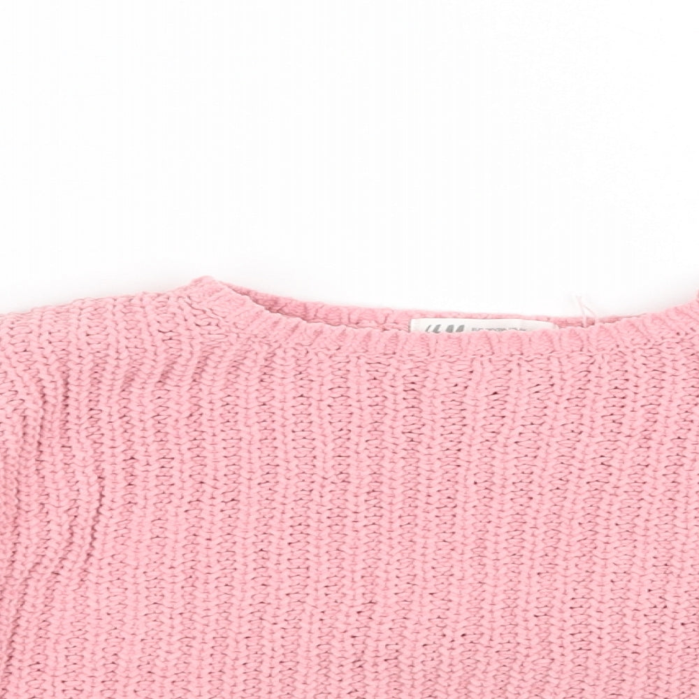 H&M Girls Purple   Pullover Jumper Size 5-6 Years