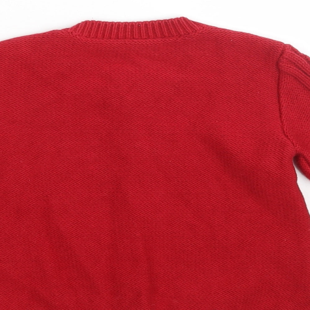 Nutmeg Girls Red   Cardigan Jumper Size 2-3 Years