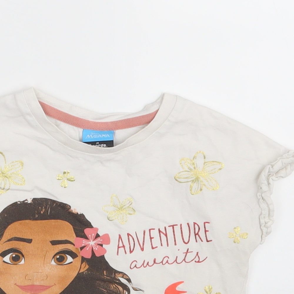 George Girls Multicoloured Geometric  Basic T-Shirt Size 4-5 Years