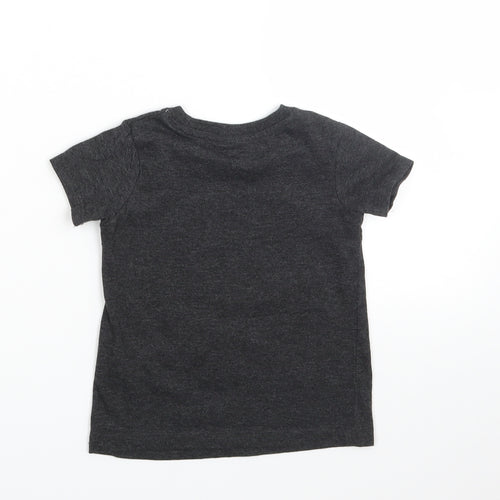 SO CUTE Baby Grey Animal Print  Basic T-Shirt Size 18-24 Months