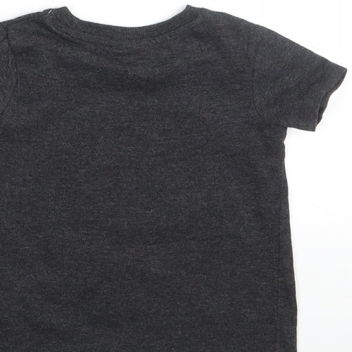 SO CUTE Baby Grey Animal Print  Basic T-Shirt Size 18-24 Months