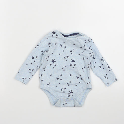 George  Blue Argyle/Diamond  Babygrow One-Piece Size 6-9 Months