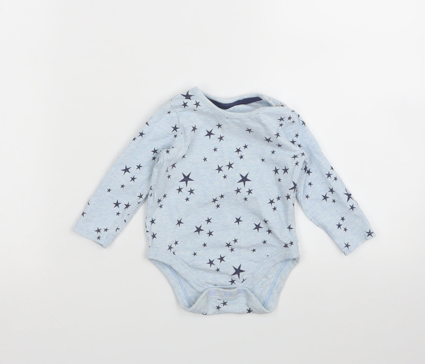 George  Blue Argyle/Diamond  Babygrow One-Piece Size 6-9 Months