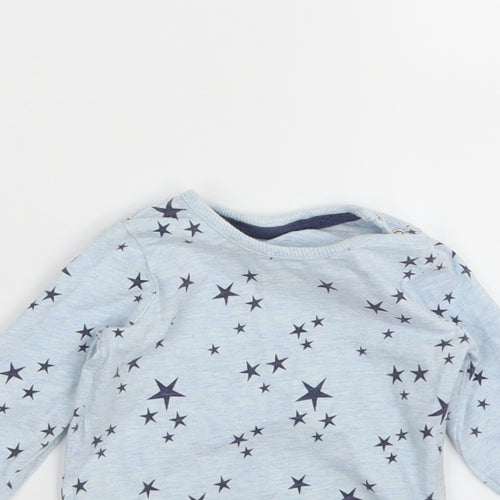 George  Blue Argyle/Diamond  Babygrow One-Piece Size 6-9 Months