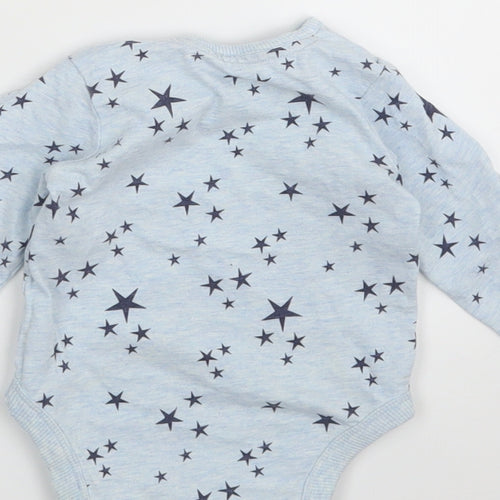 George  Blue Argyle/Diamond  Babygrow One-Piece Size 6-9 Months