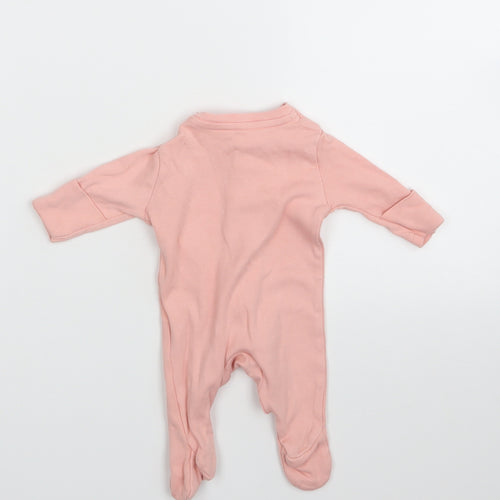 PRIMARK   Pink Floral  Babygrow One-Piece Size Newborn