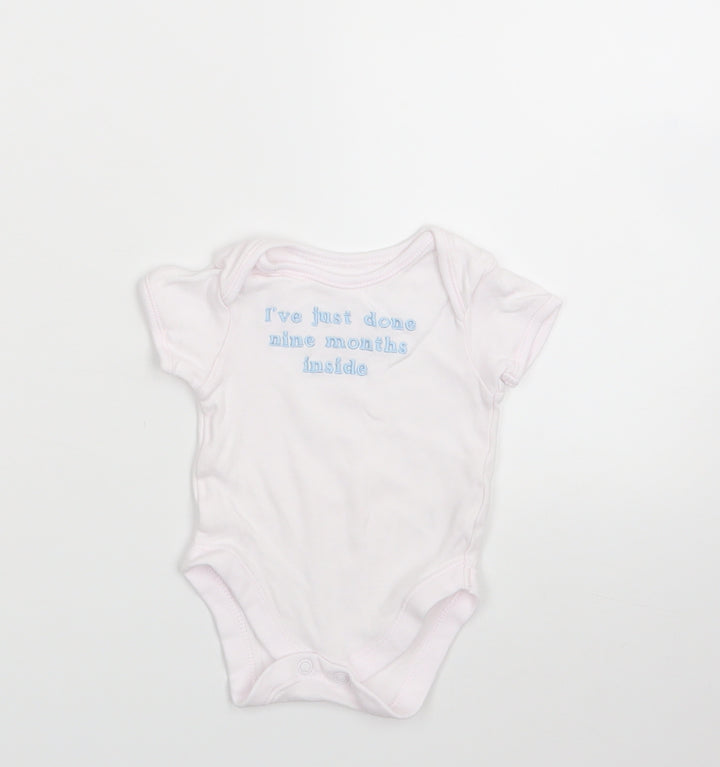 George Girls White Babygrow One-Piece Size 0-3 Months