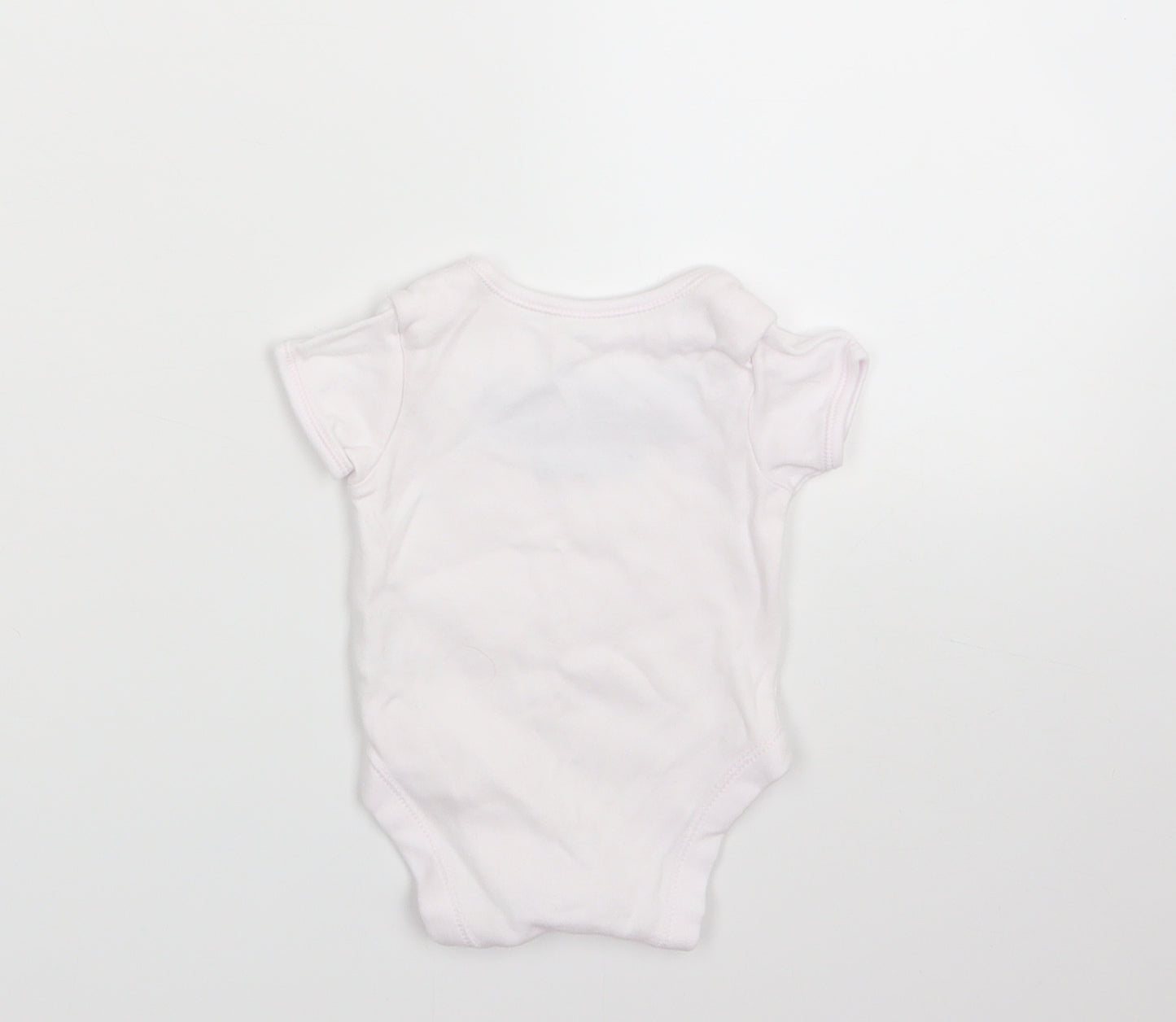 George Girls White   Babygrow One-Piece Size 0-3 Months