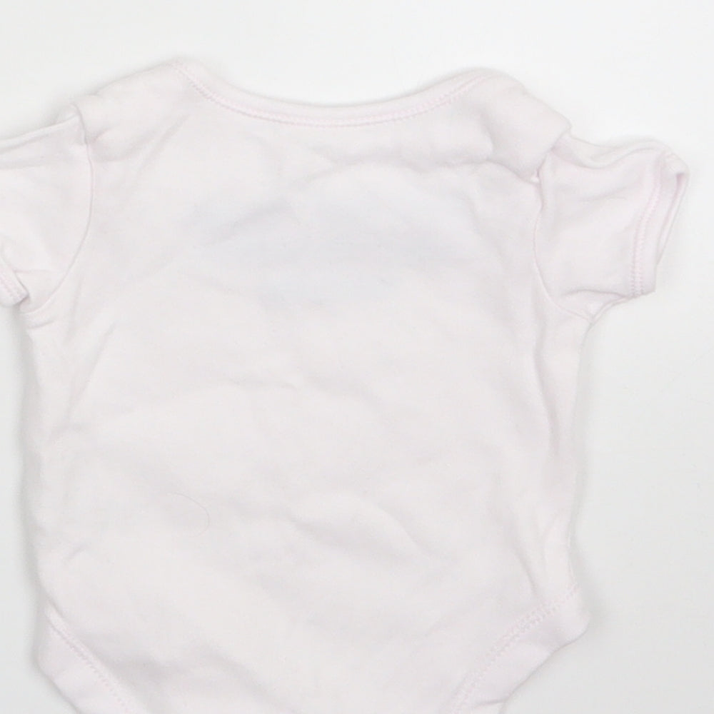 George Girls White   Babygrow One-Piece Size 0-3 Months