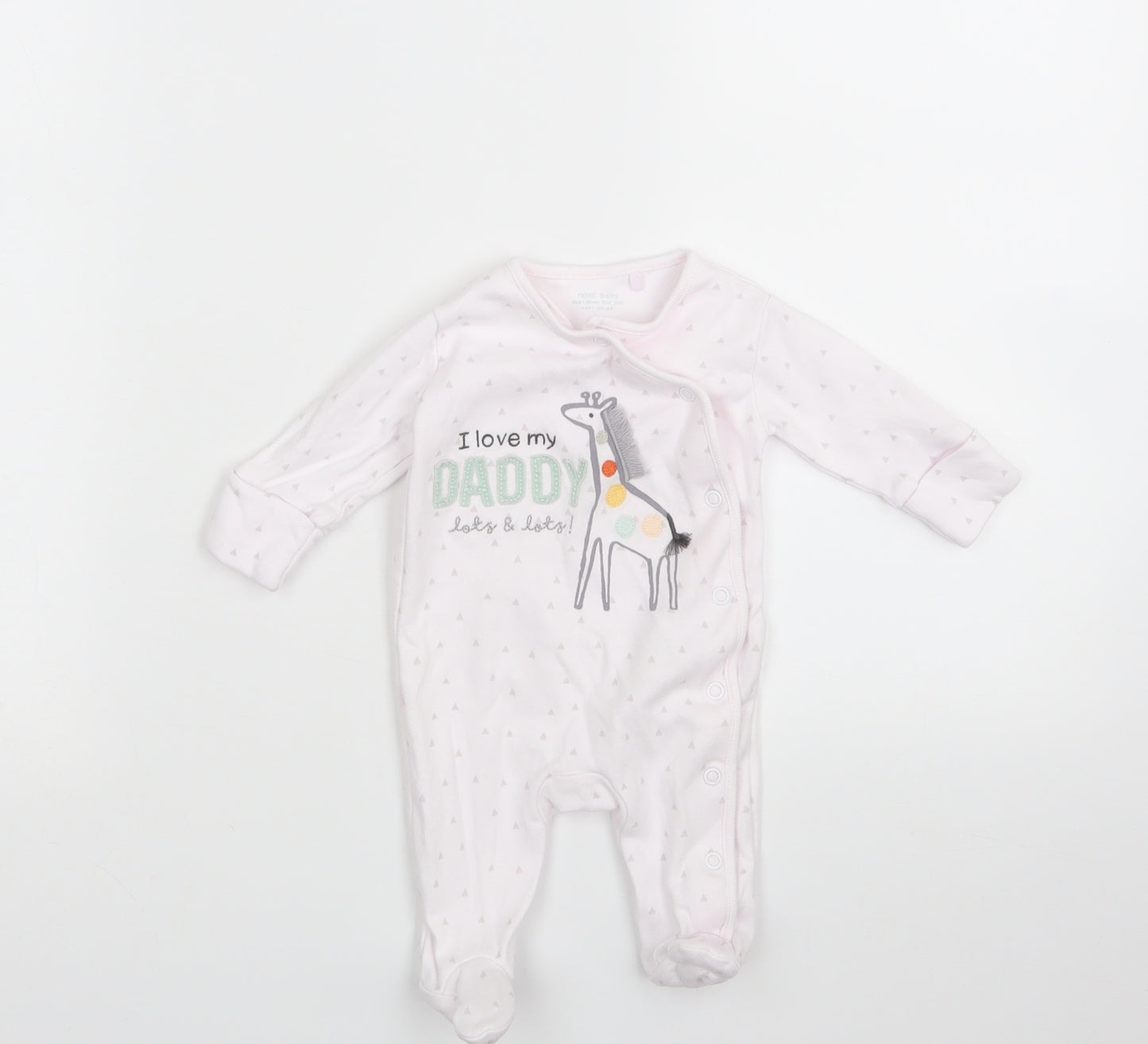 NEXT Girls Multicoloured Animal Print  Babygrow One-Piece Size Newborn