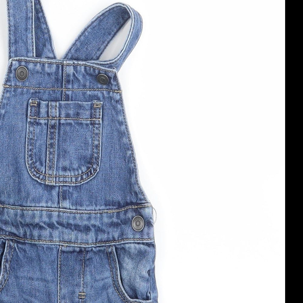 FRED AN FLO  Baby Blue   Dungaree One-Piece Size 3-6 Months