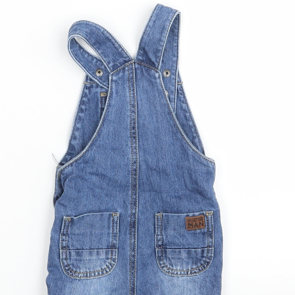 FRED AN FLO  Baby Blue   Dungaree One-Piece Size 3-6 Months