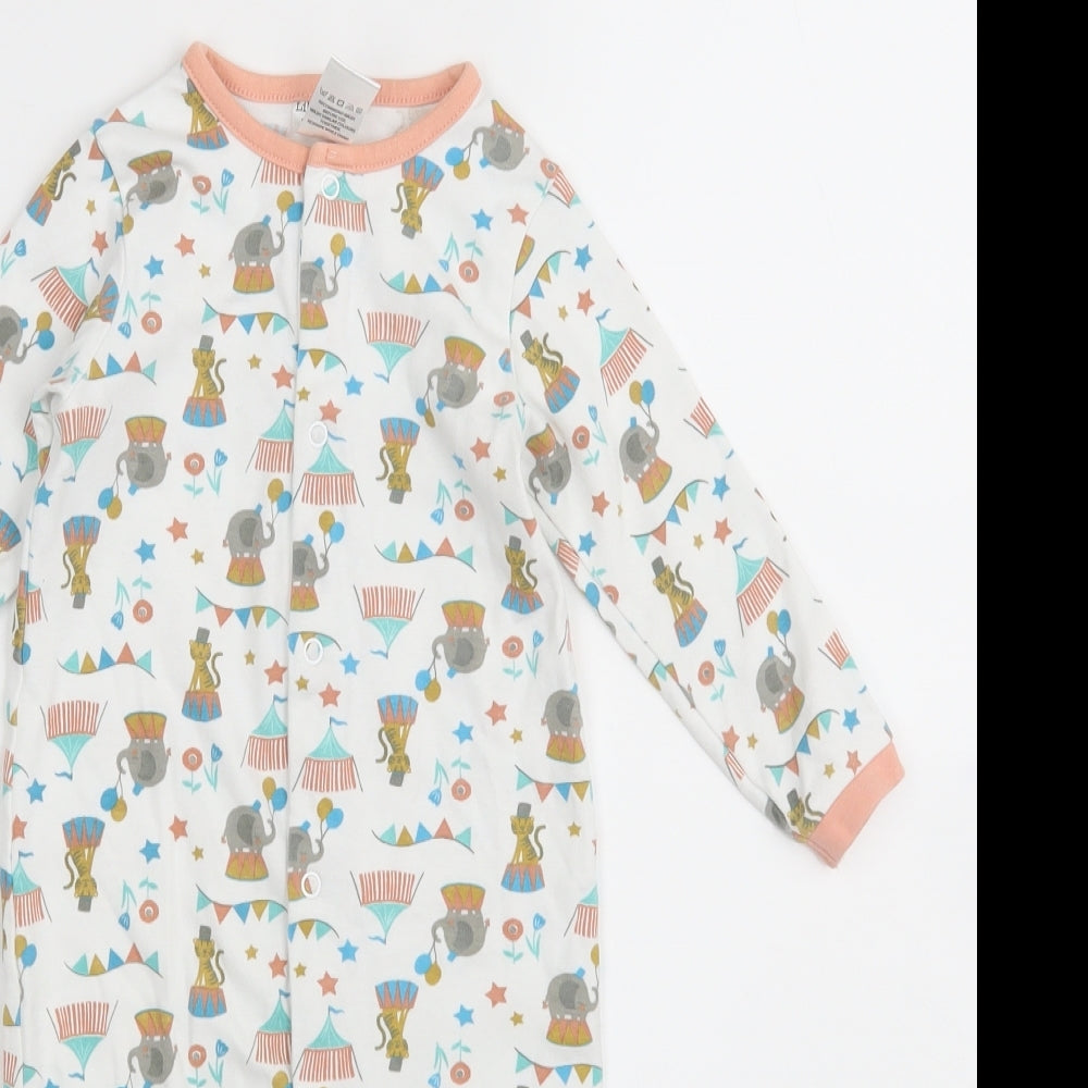 LILY &FLO  Girls Multicoloured Floral  Catsuit One-Piece Size 9-12 Months