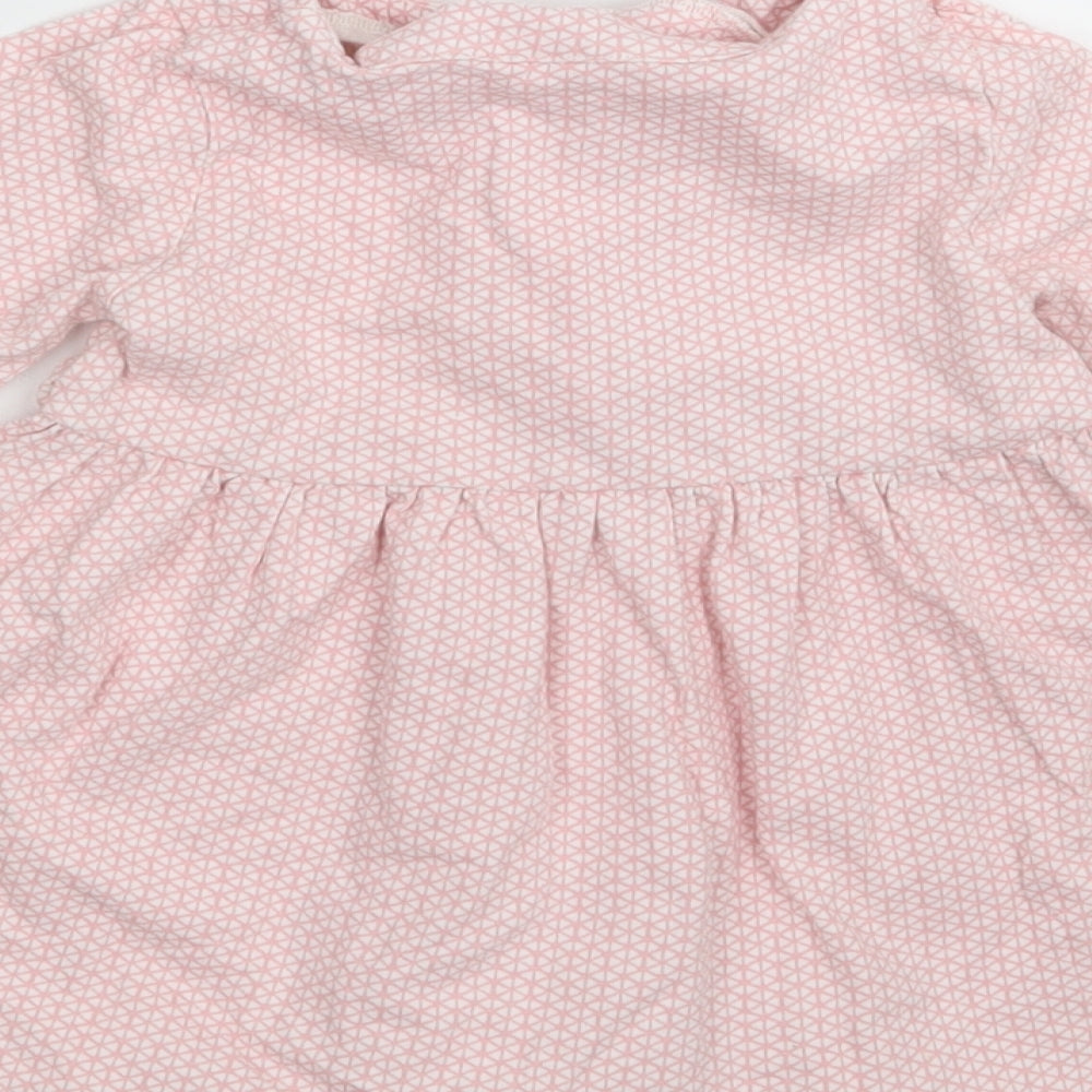 NEXT  Girls Pink Geometric  Fit & Flare  Size 12-18 Months