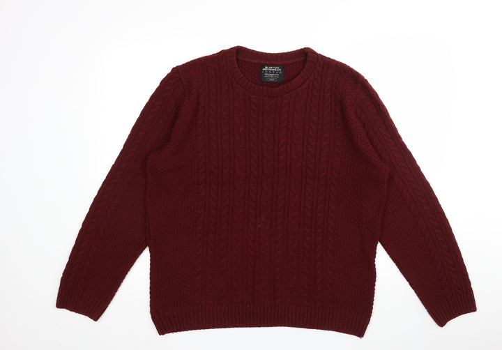 Burton Mens Red Pullover Sweatshirt Size L