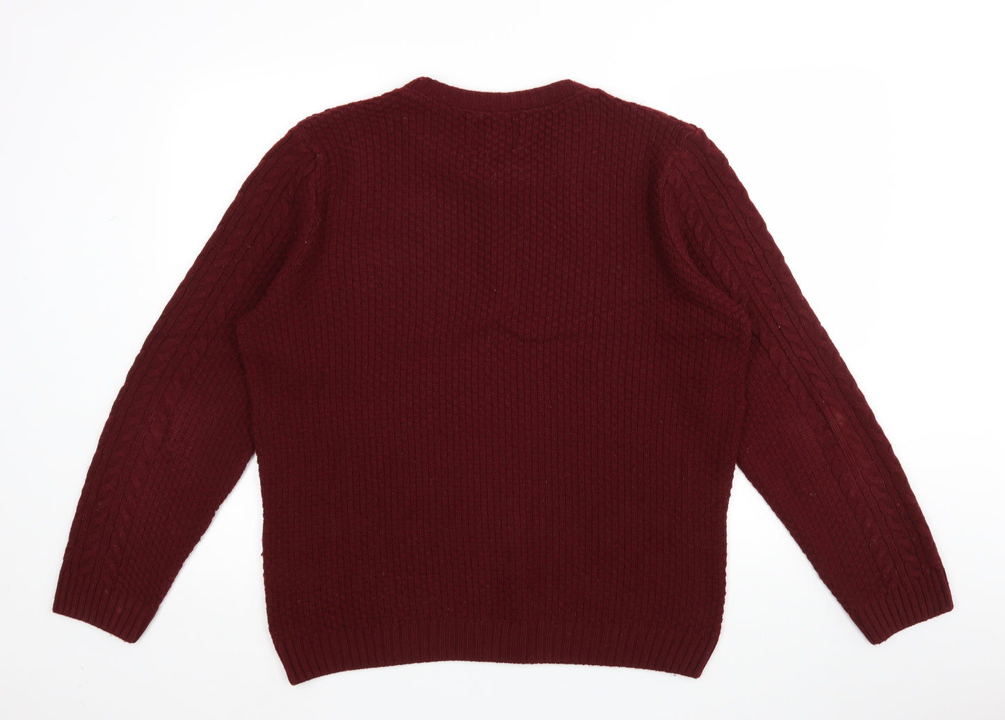 Burton Mens Red   Pullover Sweatshirt Size L