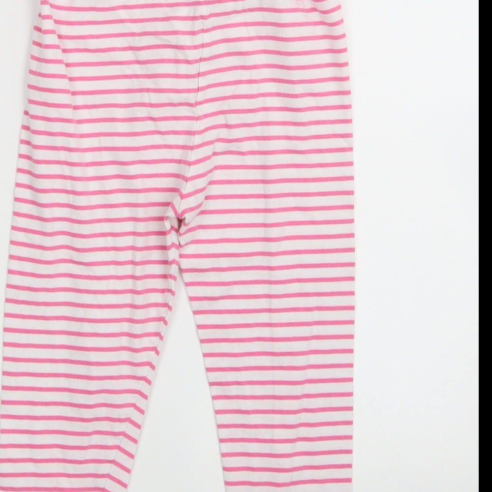 George Girls Orange Striped  Capri Trousers Size 3-4 Years