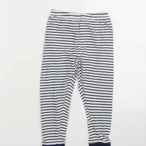 George Girls Blue Striped  Capri Trousers Size 3-4 Years