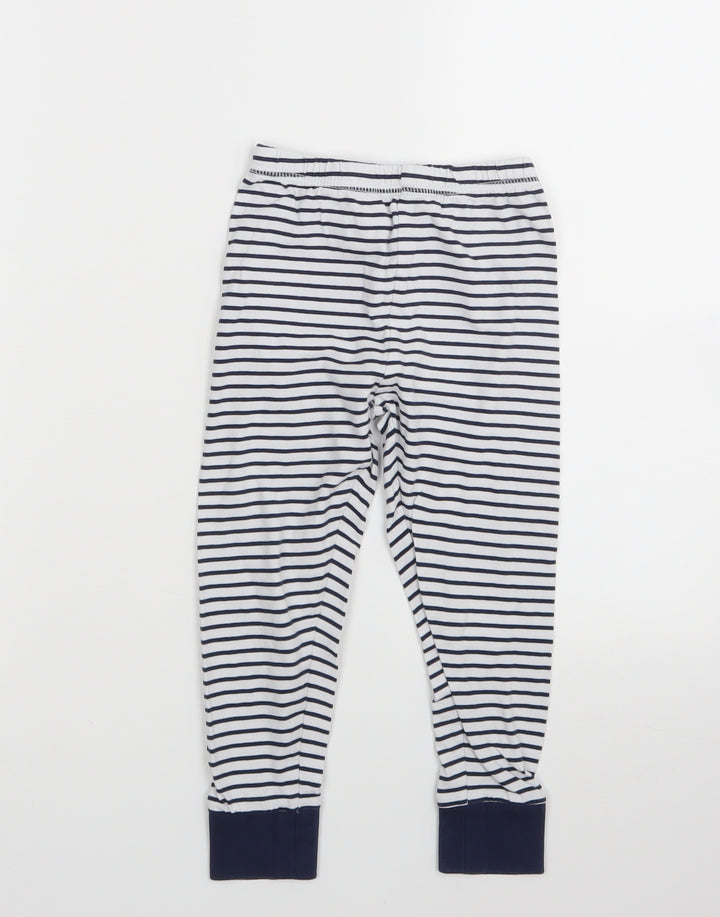 George Girls Blue Striped  Capri Trousers Size 3-4 Years