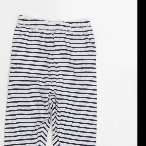 George Girls Blue Striped  Capri Trousers Size 3-4 Years