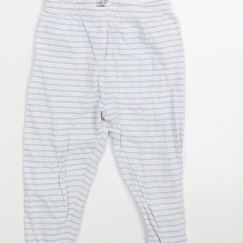 George Girls Blue Striped  Capri Trousers Size 3-4 Years