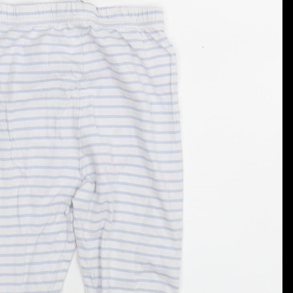 George Girls Blue Striped  Capri Trousers Size 3-4 Years