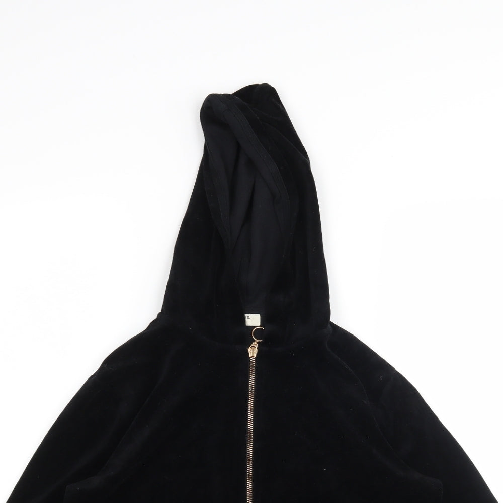 Matalan Womens Black   Full Zip Jumper Size M