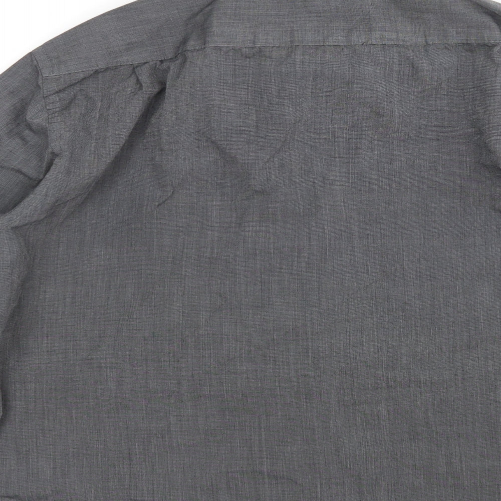 George Mens Grey    Dress Shirt Size 16.5