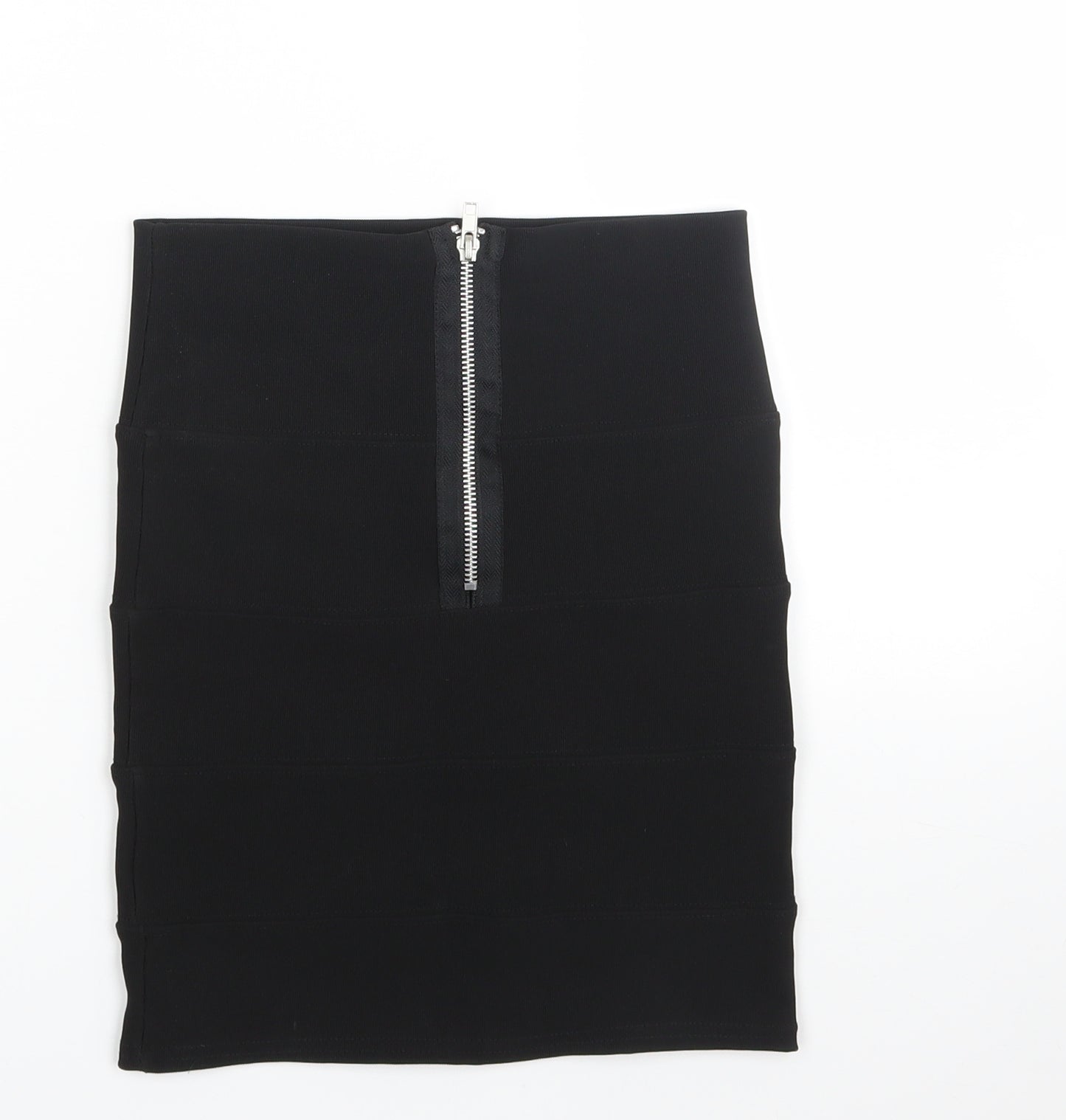 PREWORN  Womens Black   A-Line Skirt Size 6  - stretch fabric