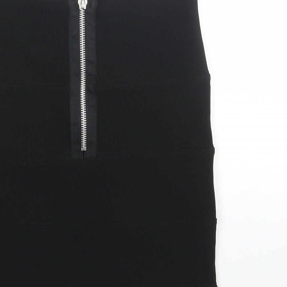 PREWORN  Womens Black   A-Line Skirt Size 6  - stretch fabric