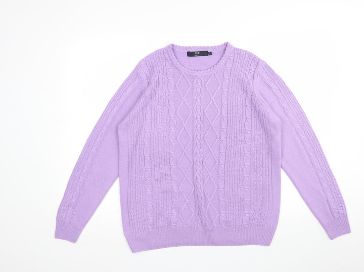 ISLE Womens Purple Pullover Sweatshirt Size M