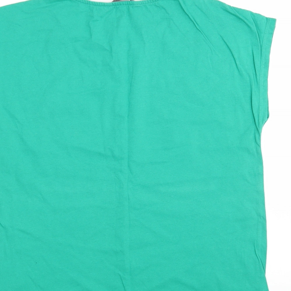 LOVE TEES Womens Green   Basic T-Shirt Size 10