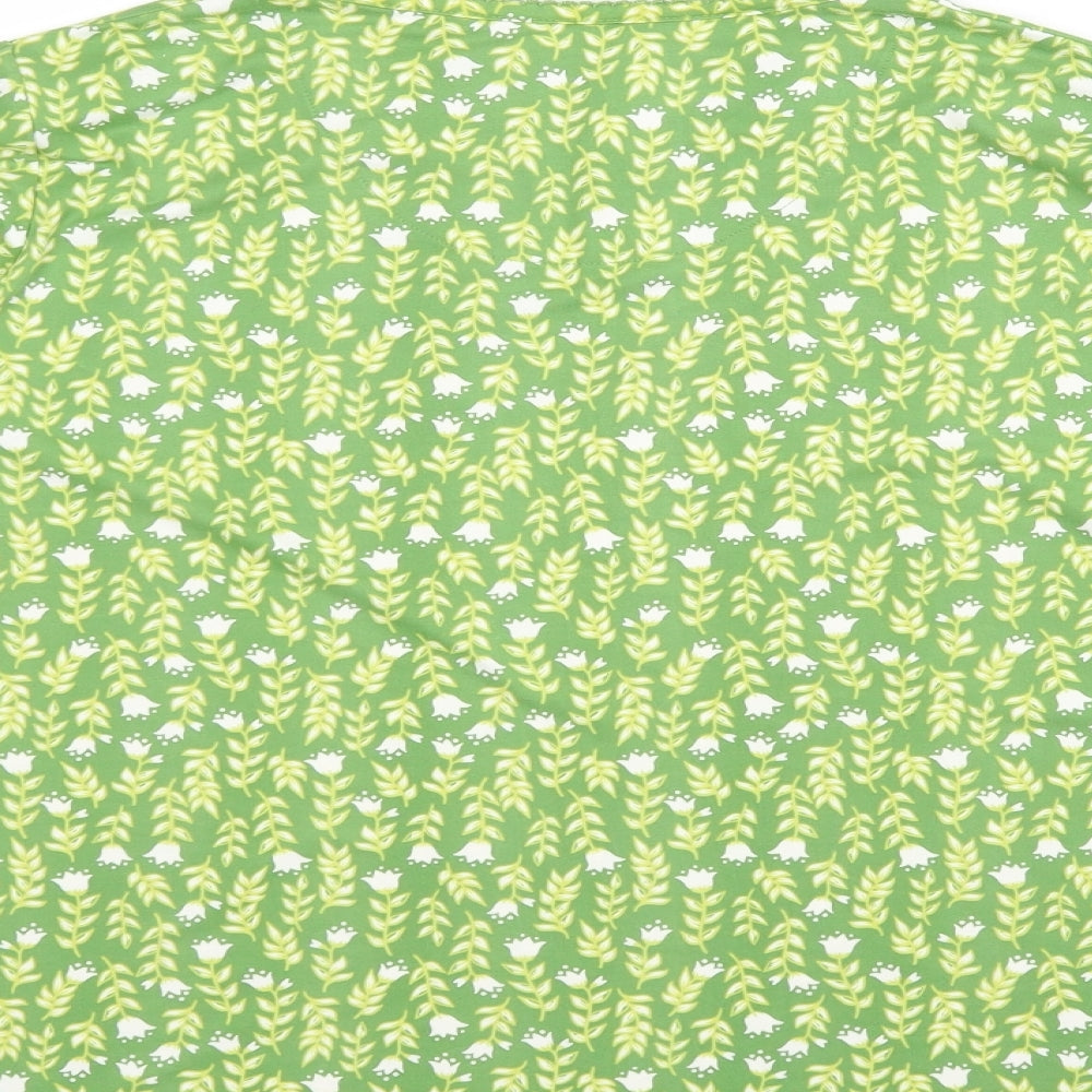 Country Rose Womens Green Floral  Pullover Jumper Size L
