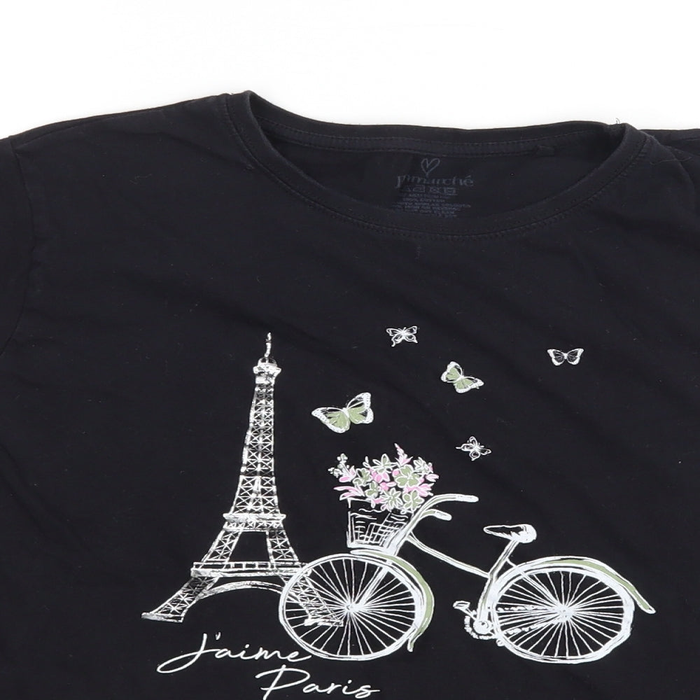 Bonmarché Womens Black   Basic T-Shirt Size 16