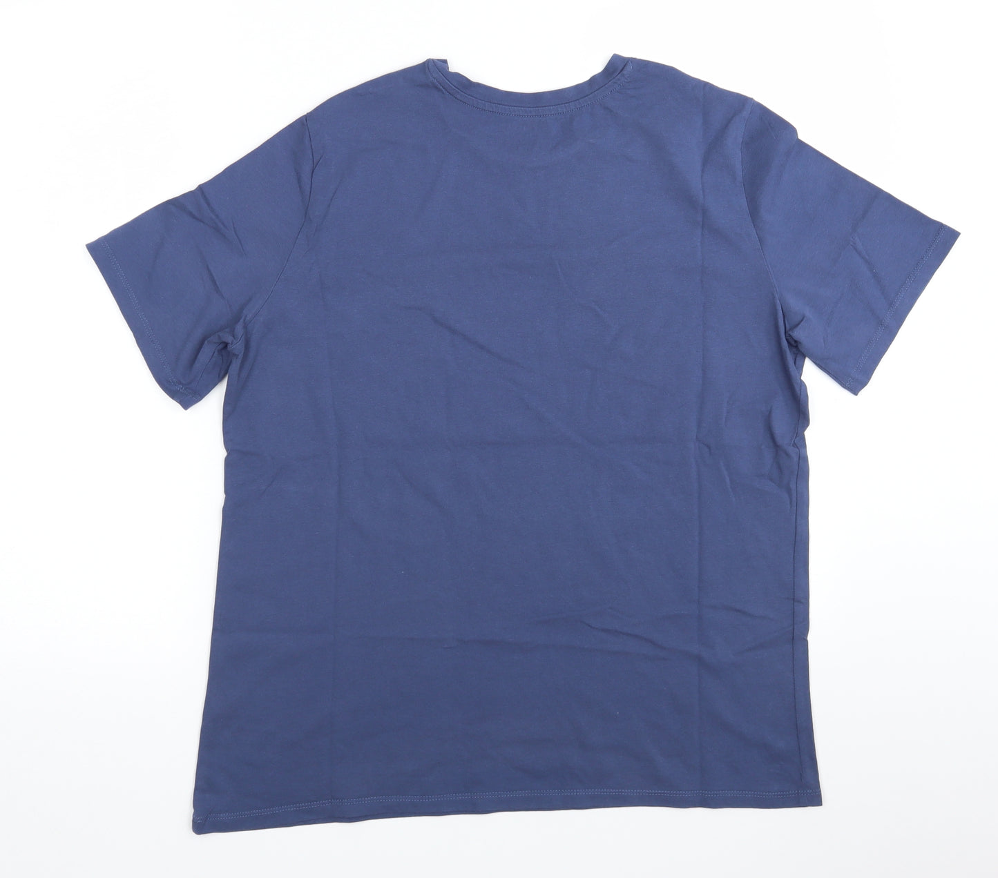 M&S Womens Blue   Basic T-Shirt Size 14