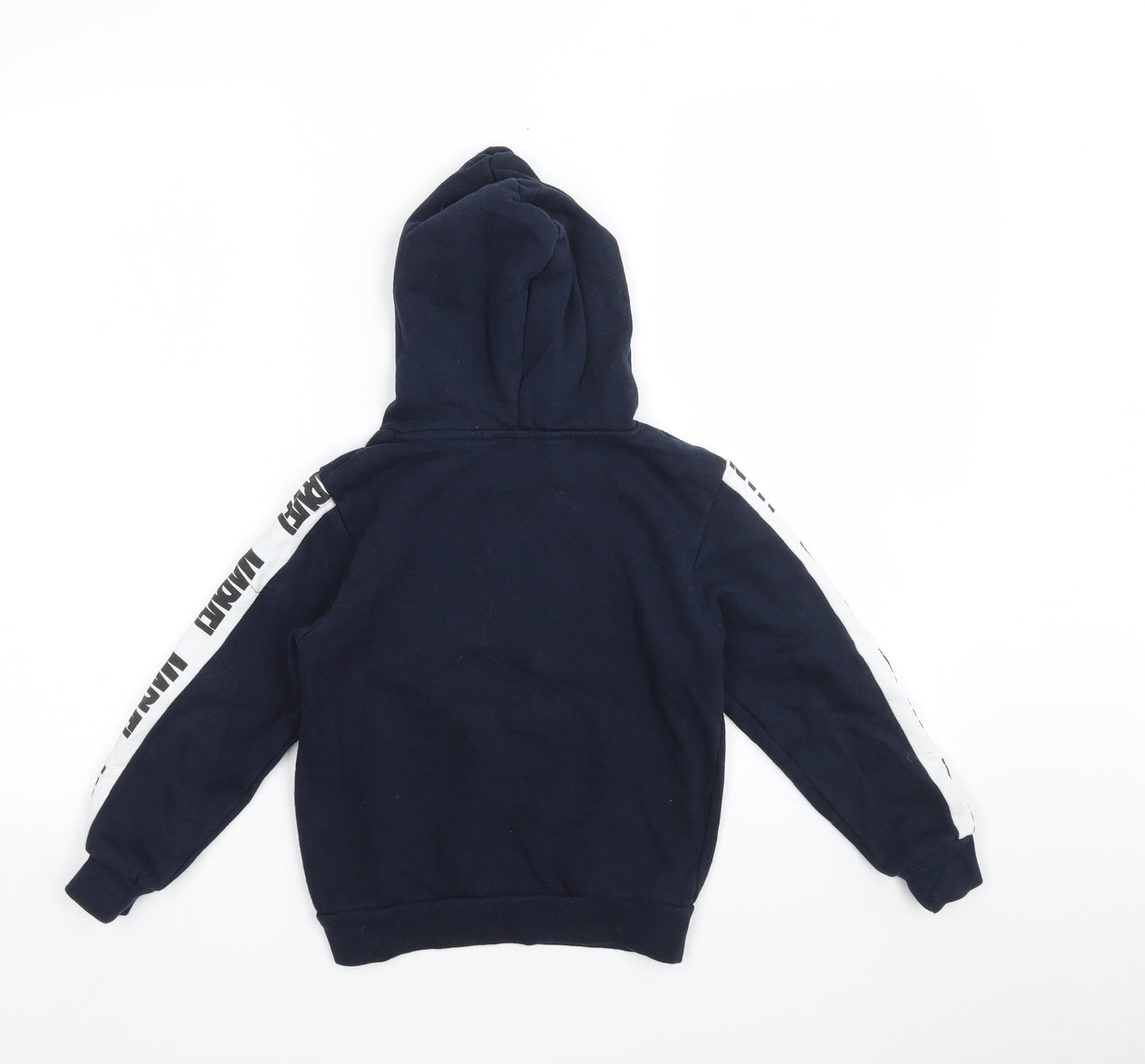 H&M Boys Blue Geometric  Pullover Hoodie Size 6-7 Years